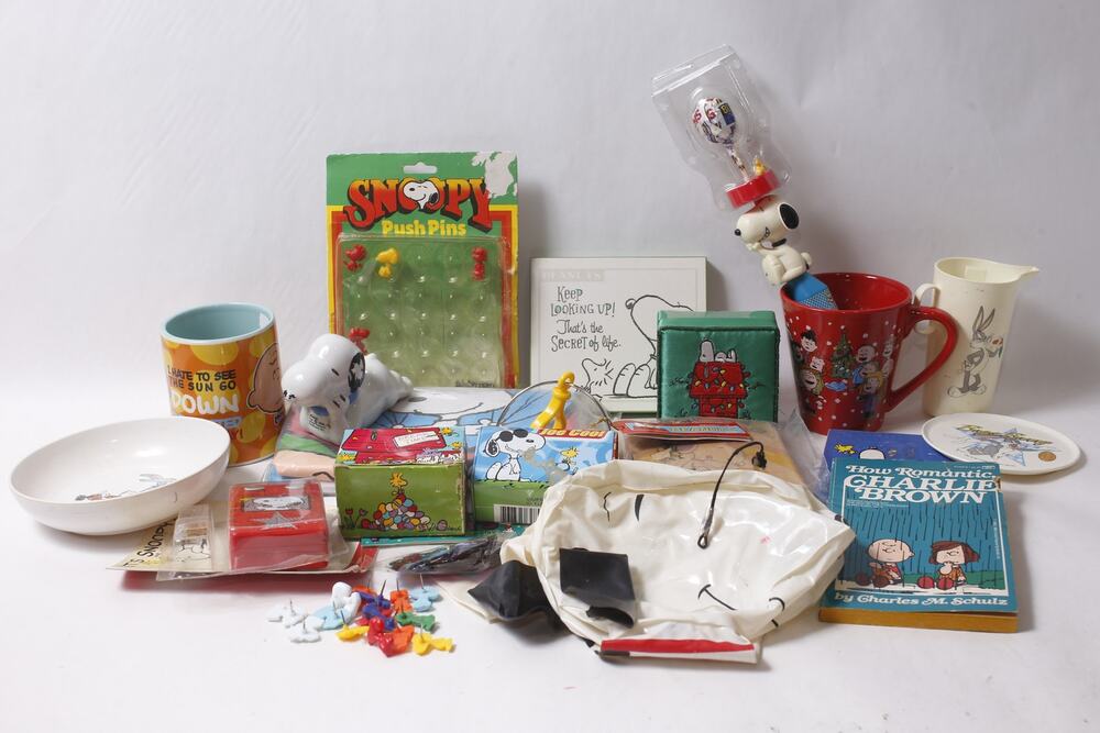 Peanuts Snoopy Memorabilia Lot Collectibles Housewares Toys ~ 260909-WH 1149